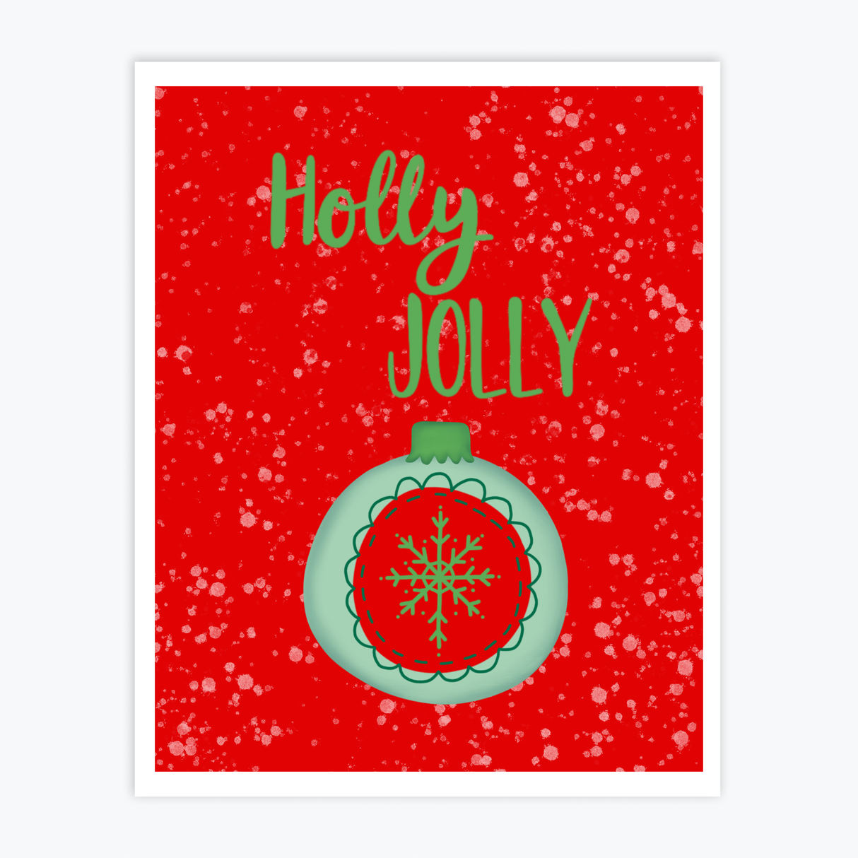 Art Print - Holly Jolly Ornament