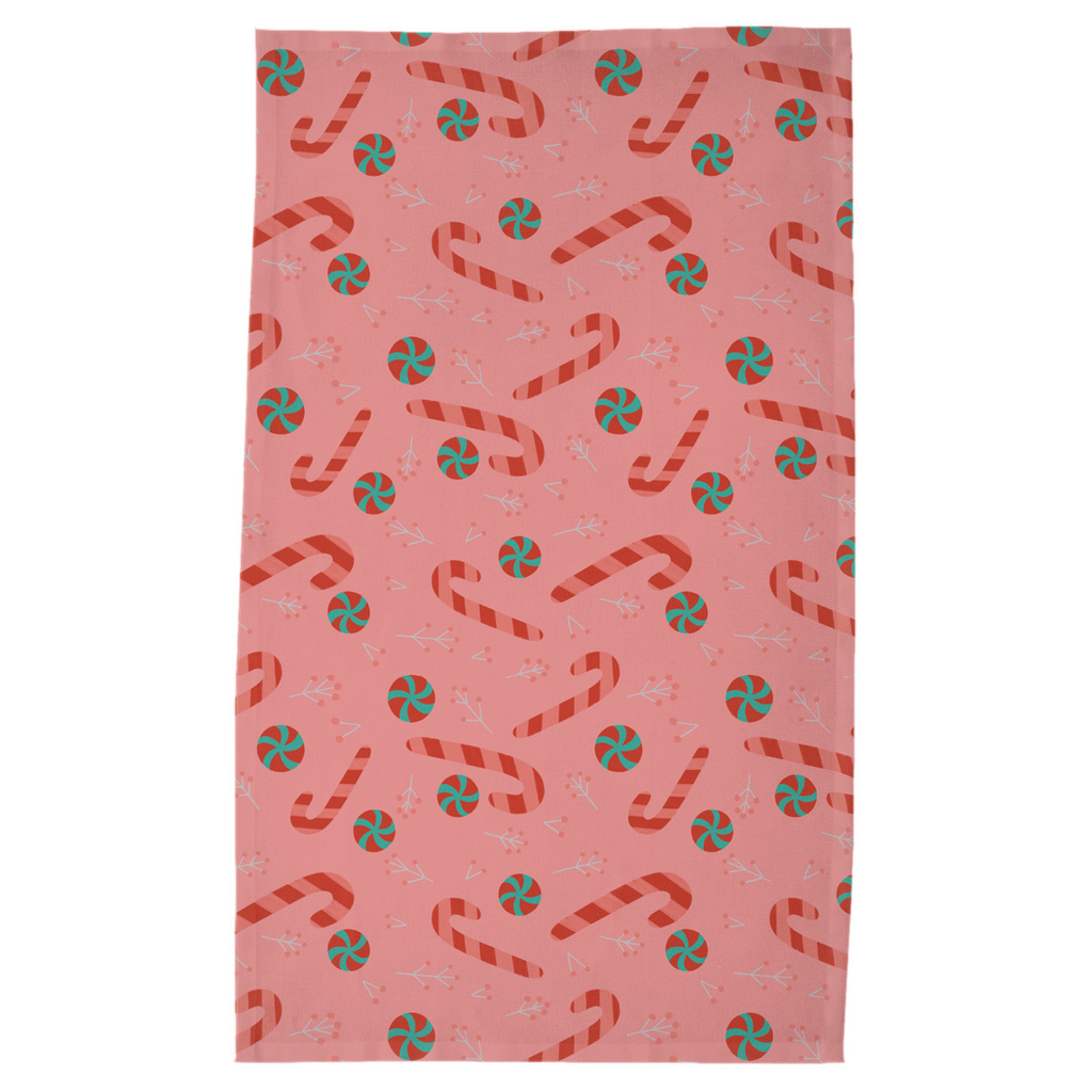 Tea Towel - Candy Cane Christmas