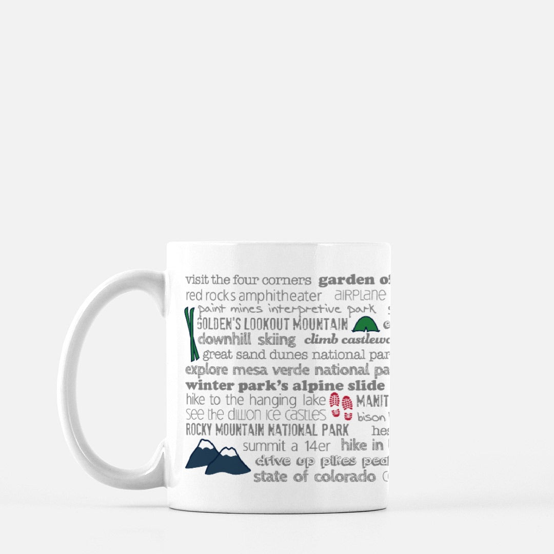 Mug - 11oz Colorado Bucket List