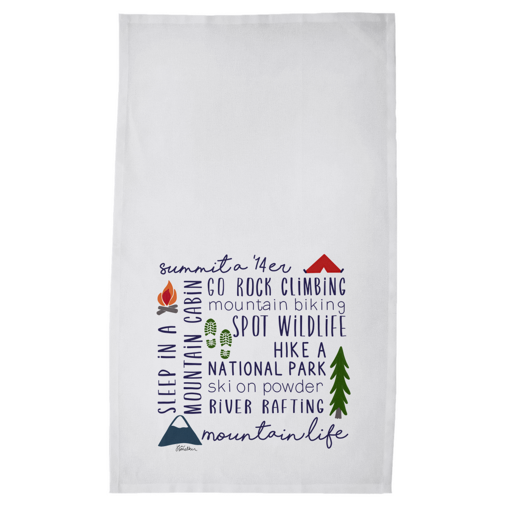 Tea Towel - Mountain Life