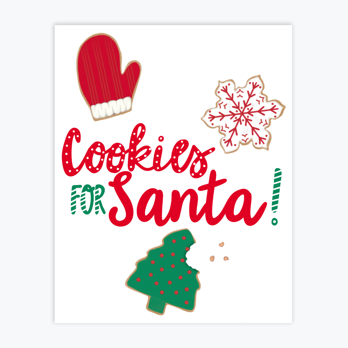 Art Print - Cookies For Santa
