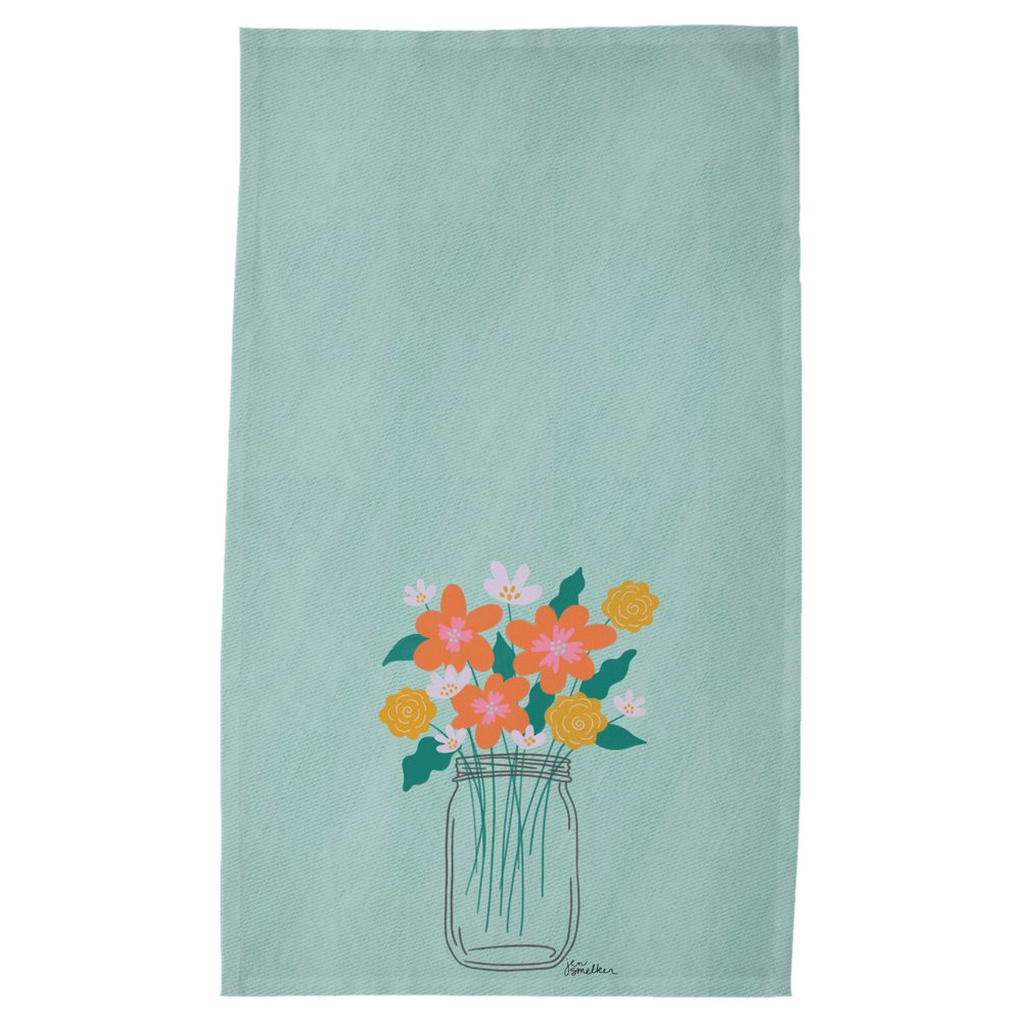 Tea Towel - Flower Flourish Jar