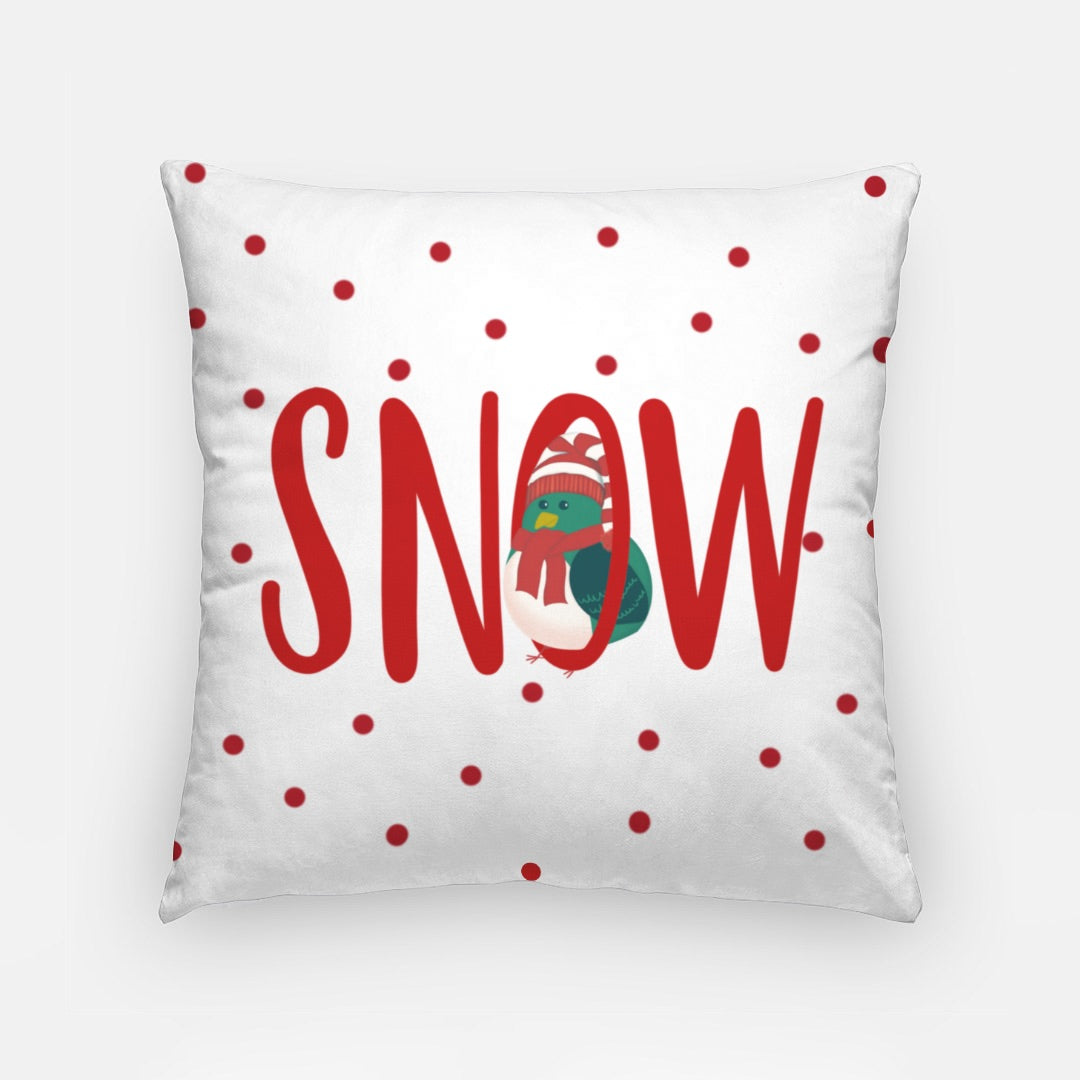 Pillow 18 Inch - Christmas Snow Bird