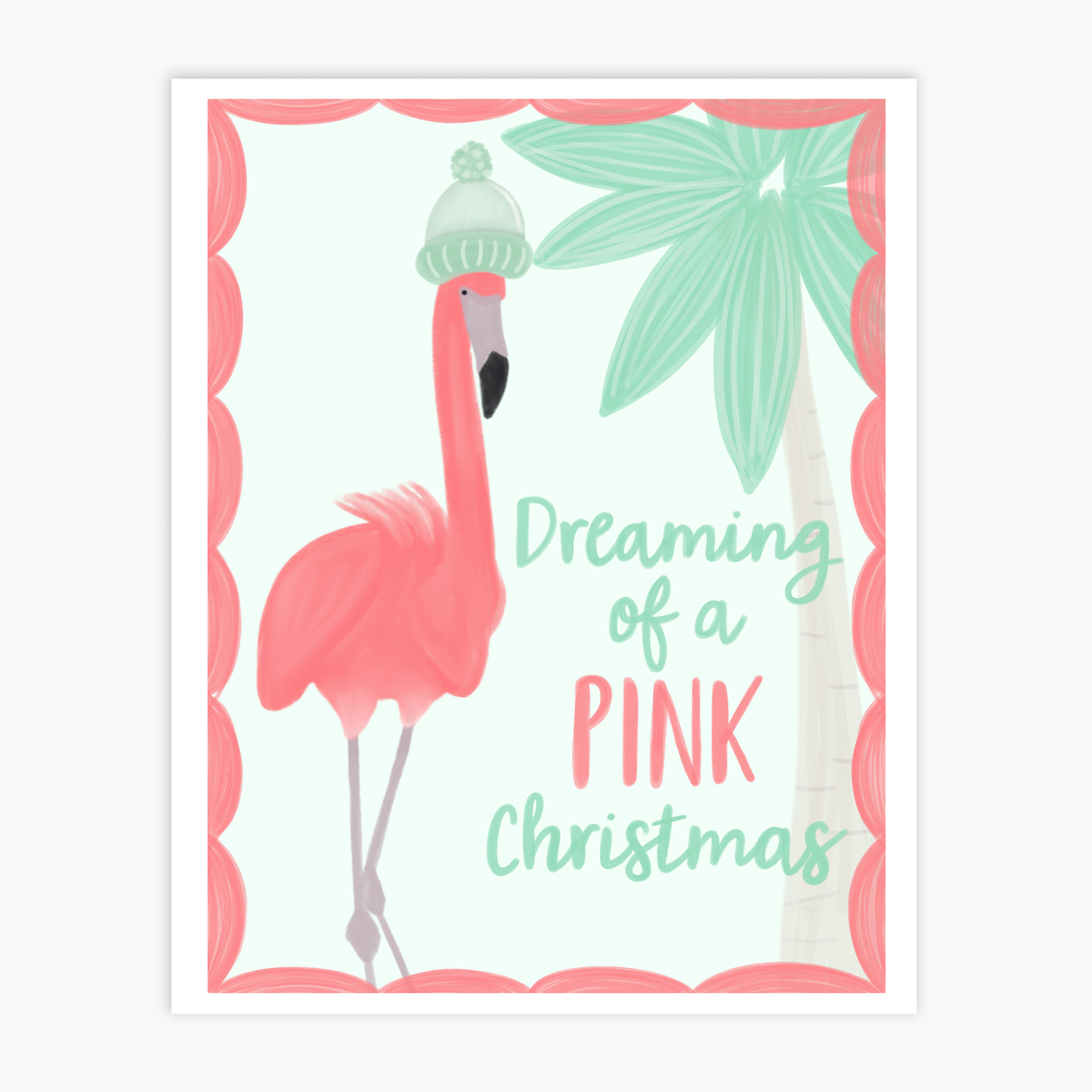 Art Print - Pink Christmas