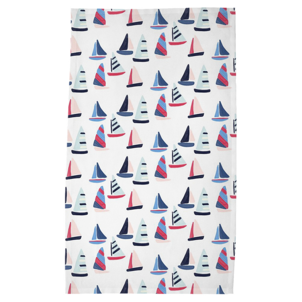 Tea Towel - Patriotic Sail Boats