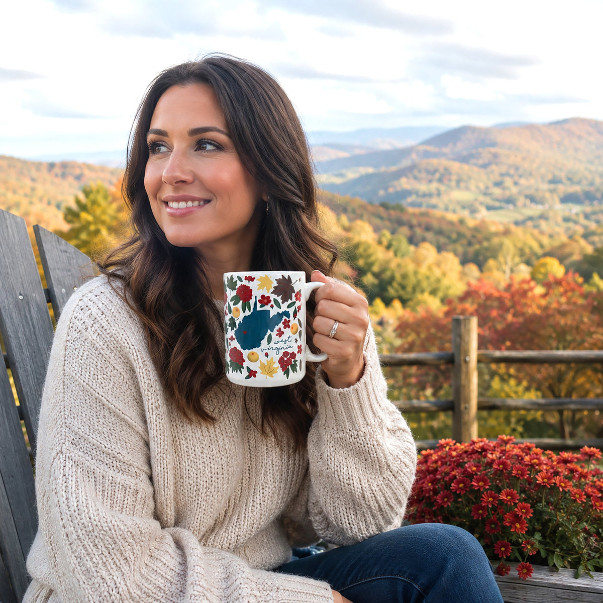 West Virginia - 15 oz Ceramic Mug