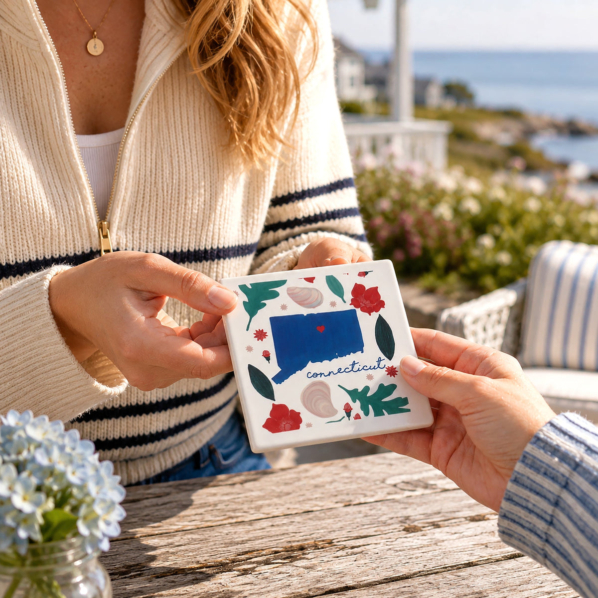 Connecticut - Ceramic Coaster