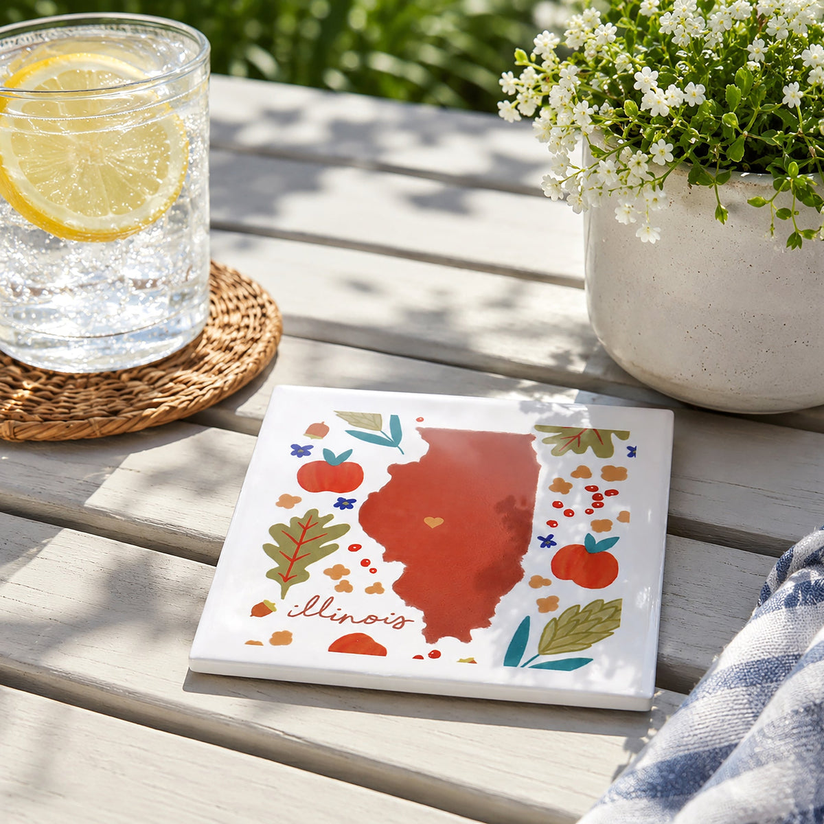 Illinois - Ceramic Coaster