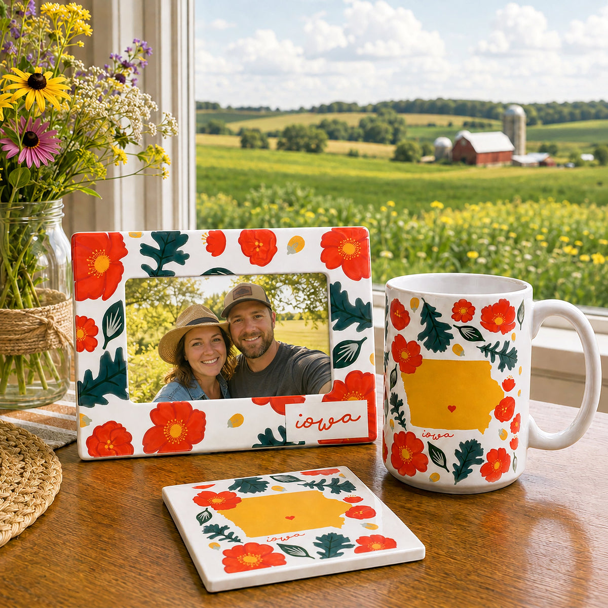 Iowa - Ceramic Coaster