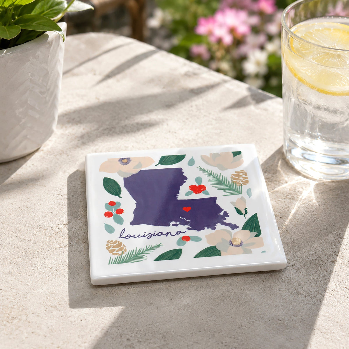 Louisiana - Ceramic Coaster