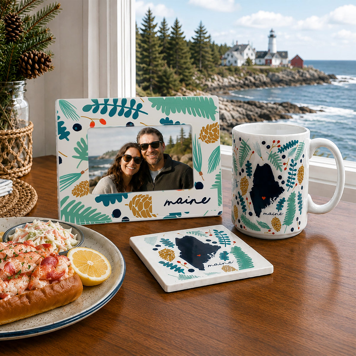 Maine - Ceramic Coaster