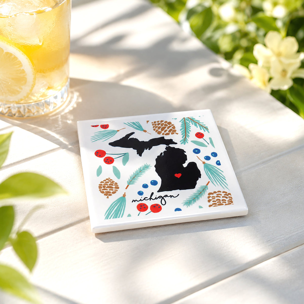 Michigan - Ceramic Coaster