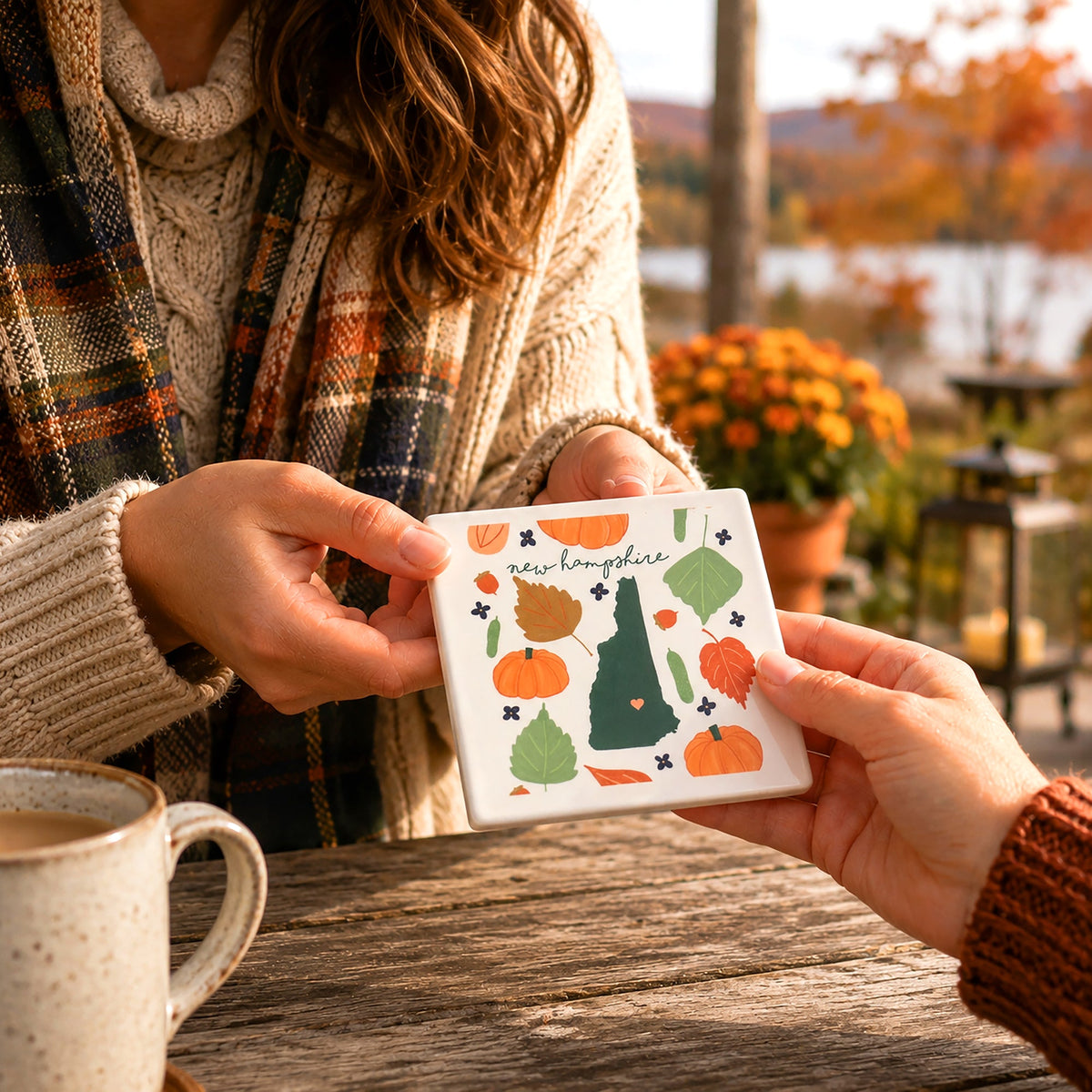 New Hampshire - Ceramic Coaster
