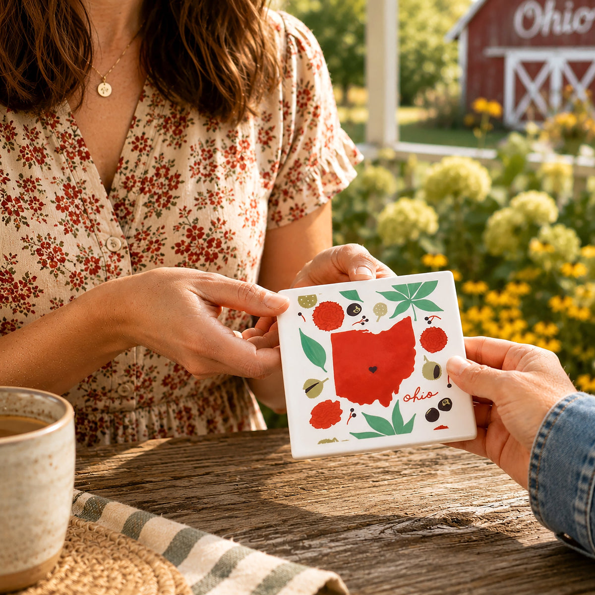 Ohio - Ceramic Coaster