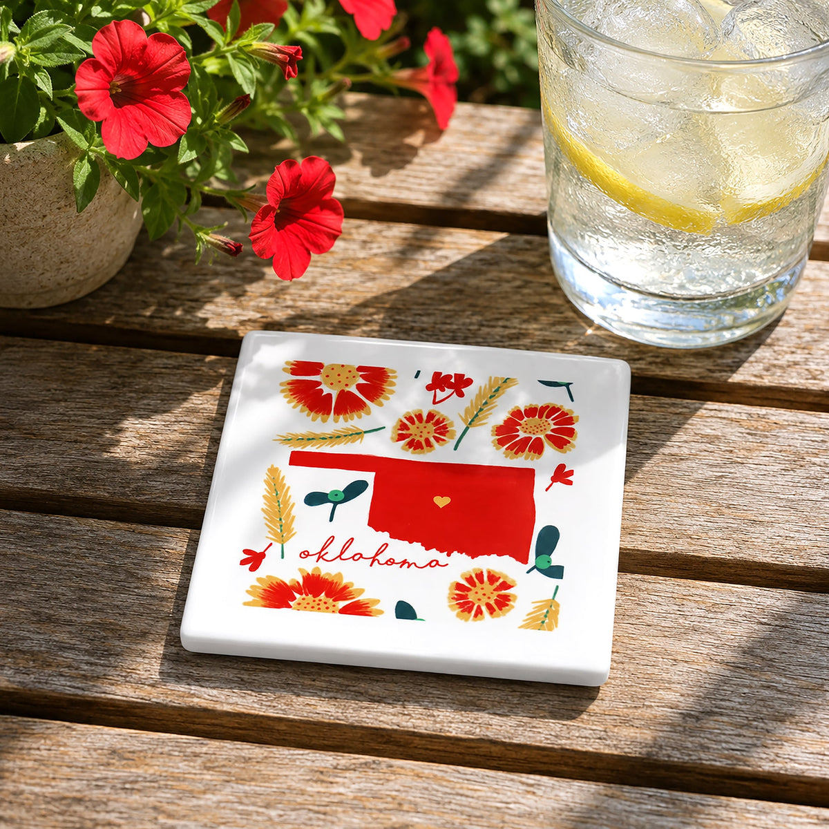 Oklahoma - Ceramic Coaster