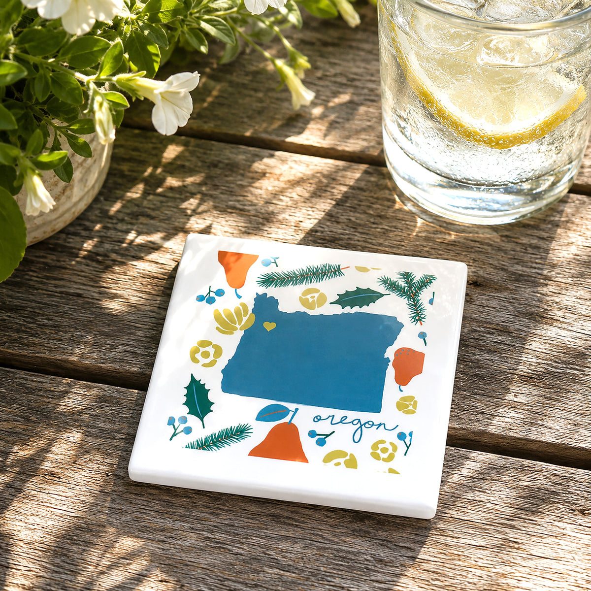 Oregon - Ceramic Coaster