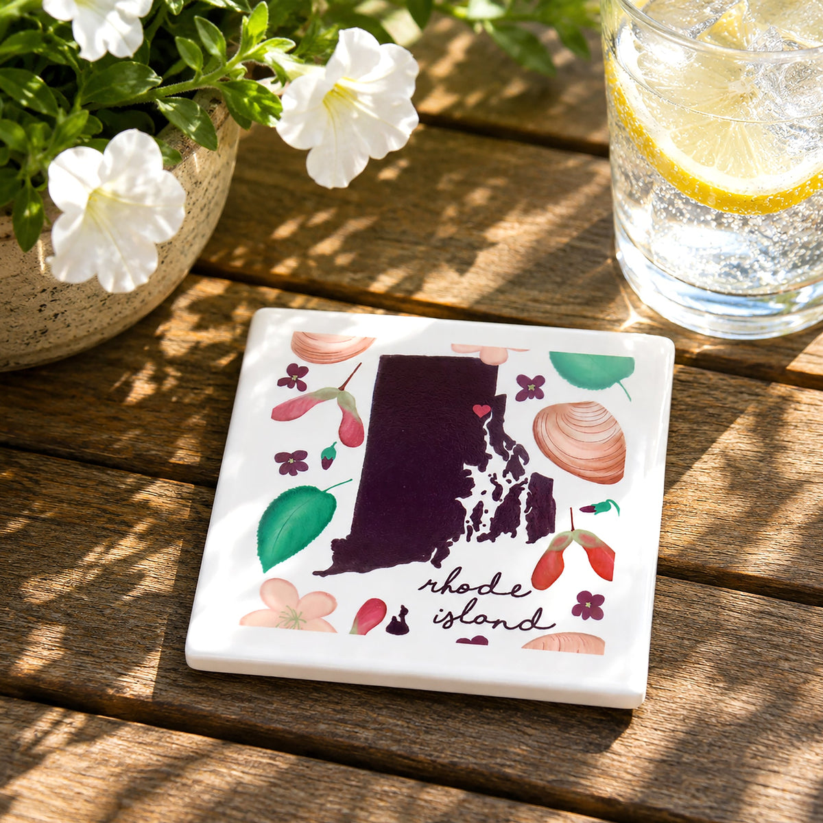 Rhode Island - Ceramic Coaster