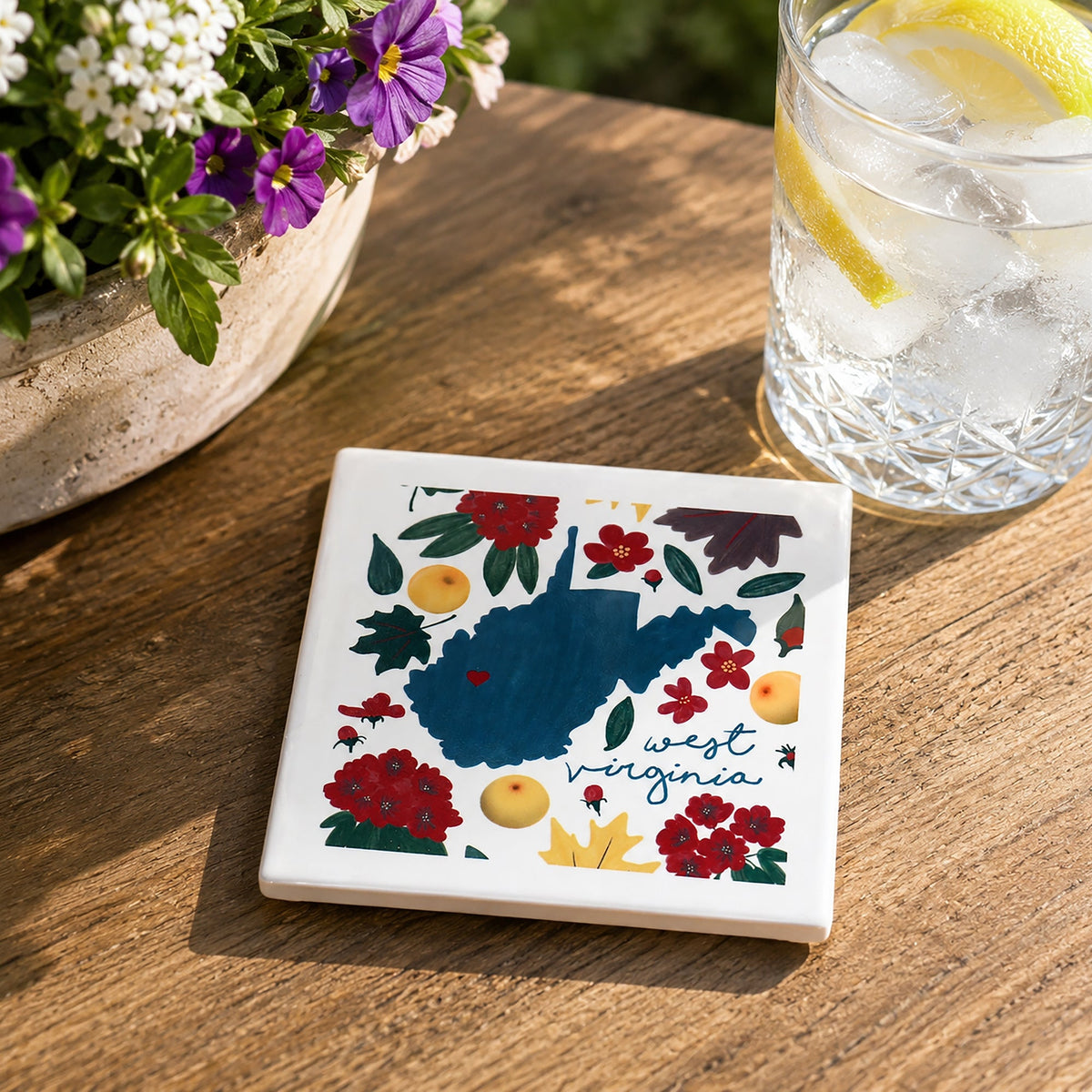 West Virginia - Ceramic Coaster
