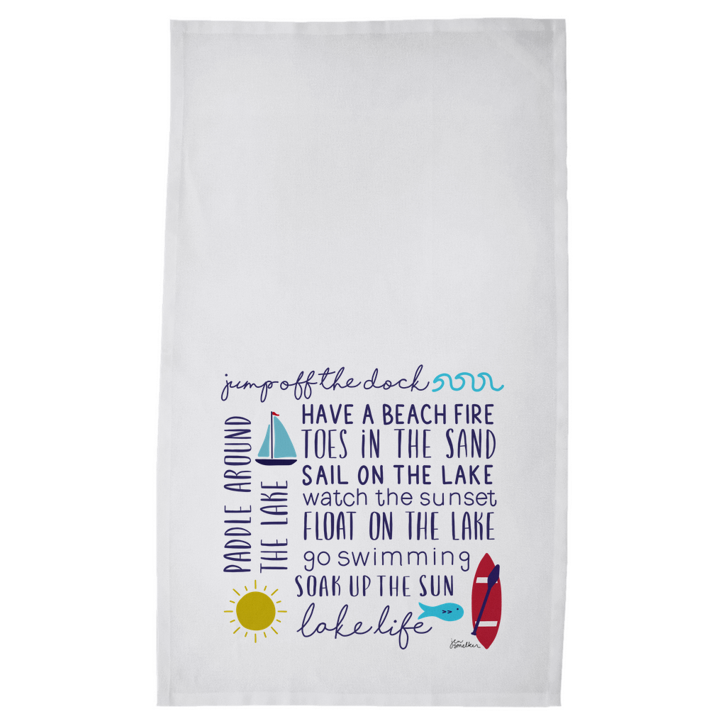 Tea Towel - Lake Life