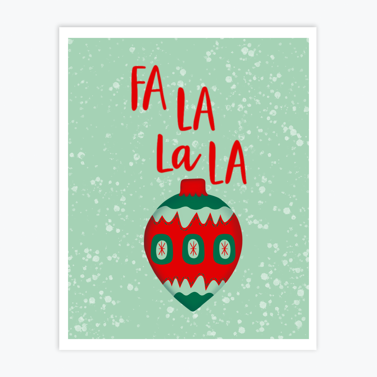 Art Print - Fa La Ornament