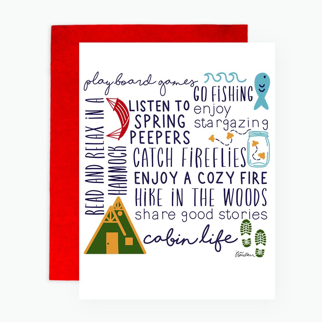 Greeting Card - Cabin Life