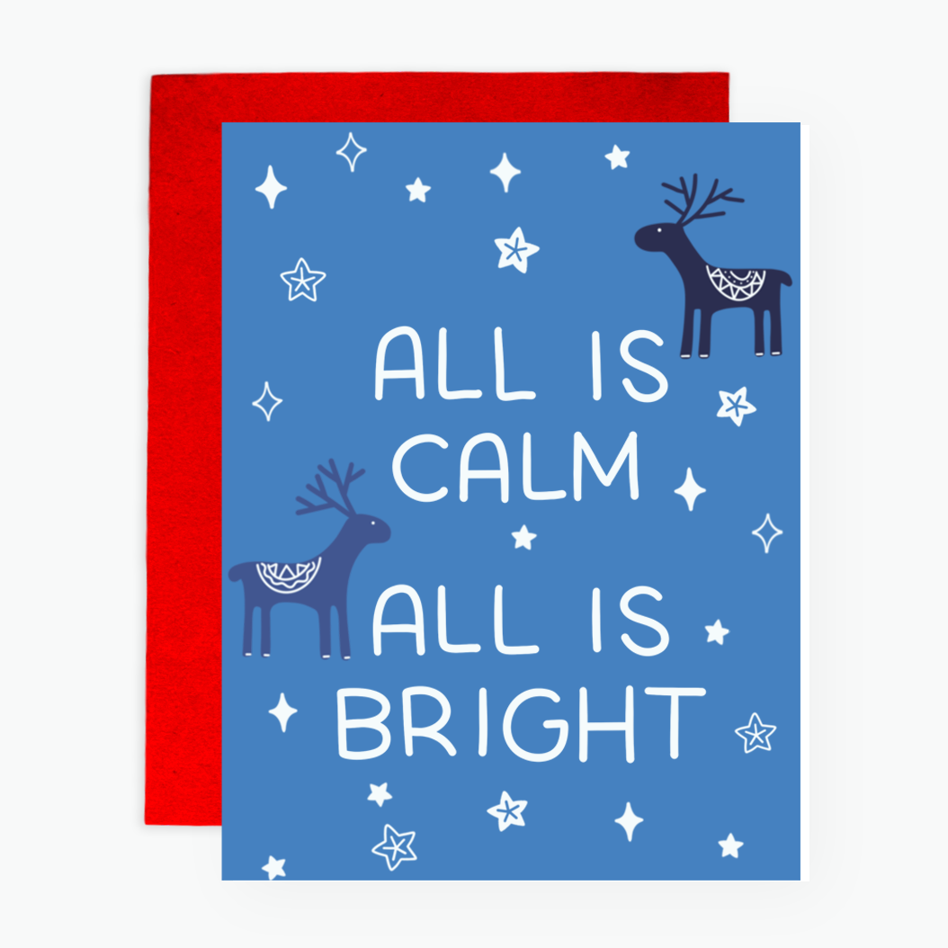 Greeting Card - All is Calm