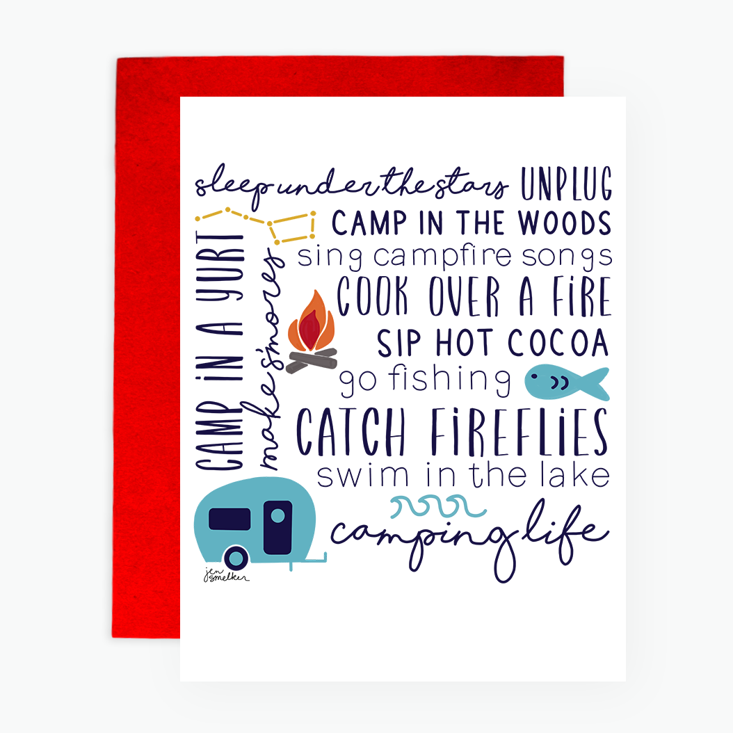 Greeting Card - Camping Life