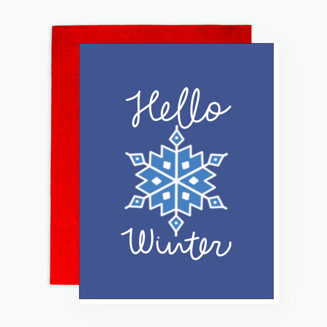 Greeting Card - Hello Winter