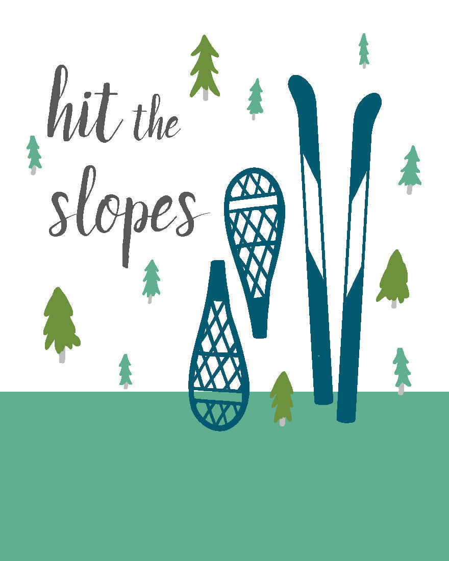 Greeting Card - Hit the Slopes