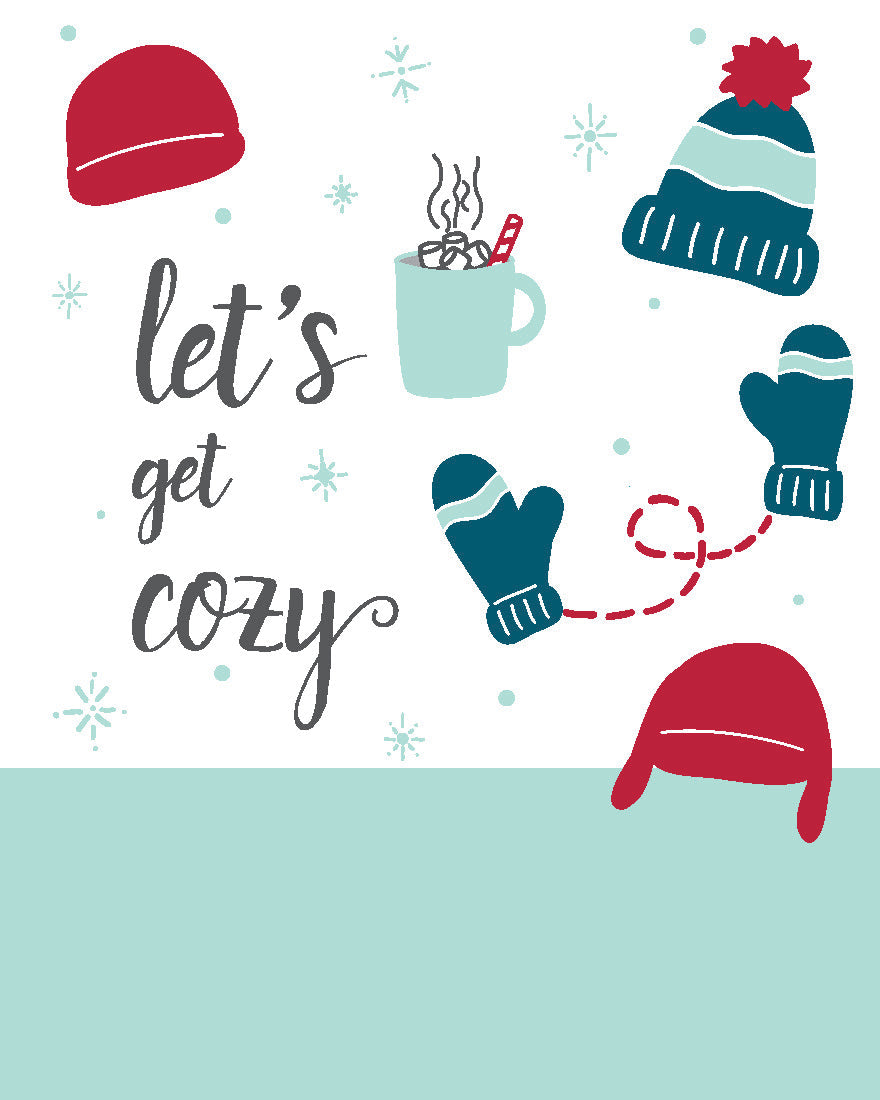 Greeting Card - Let's Get Cozy