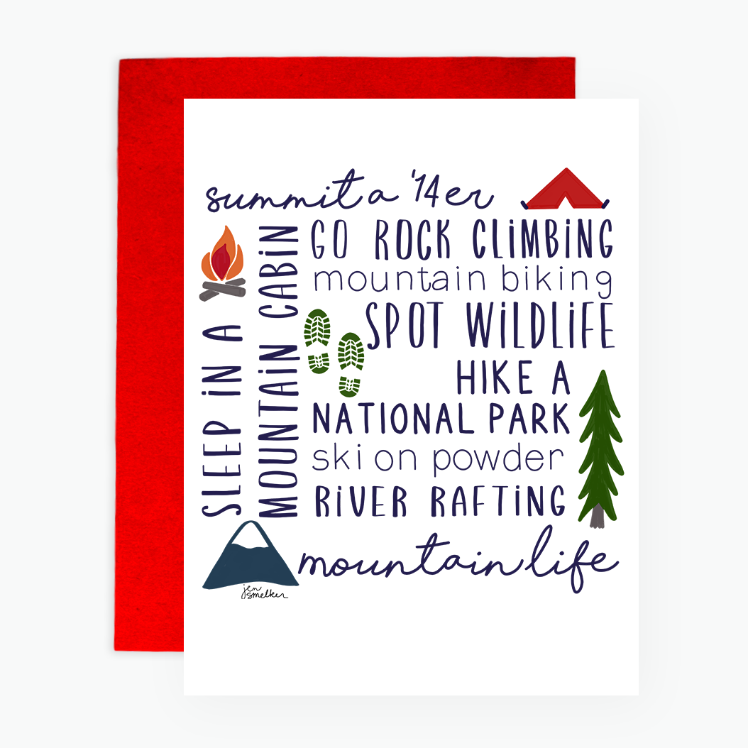 Greeting Card - Mountain Life