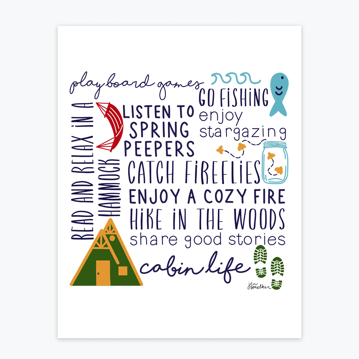 Art Print - Cabin Life