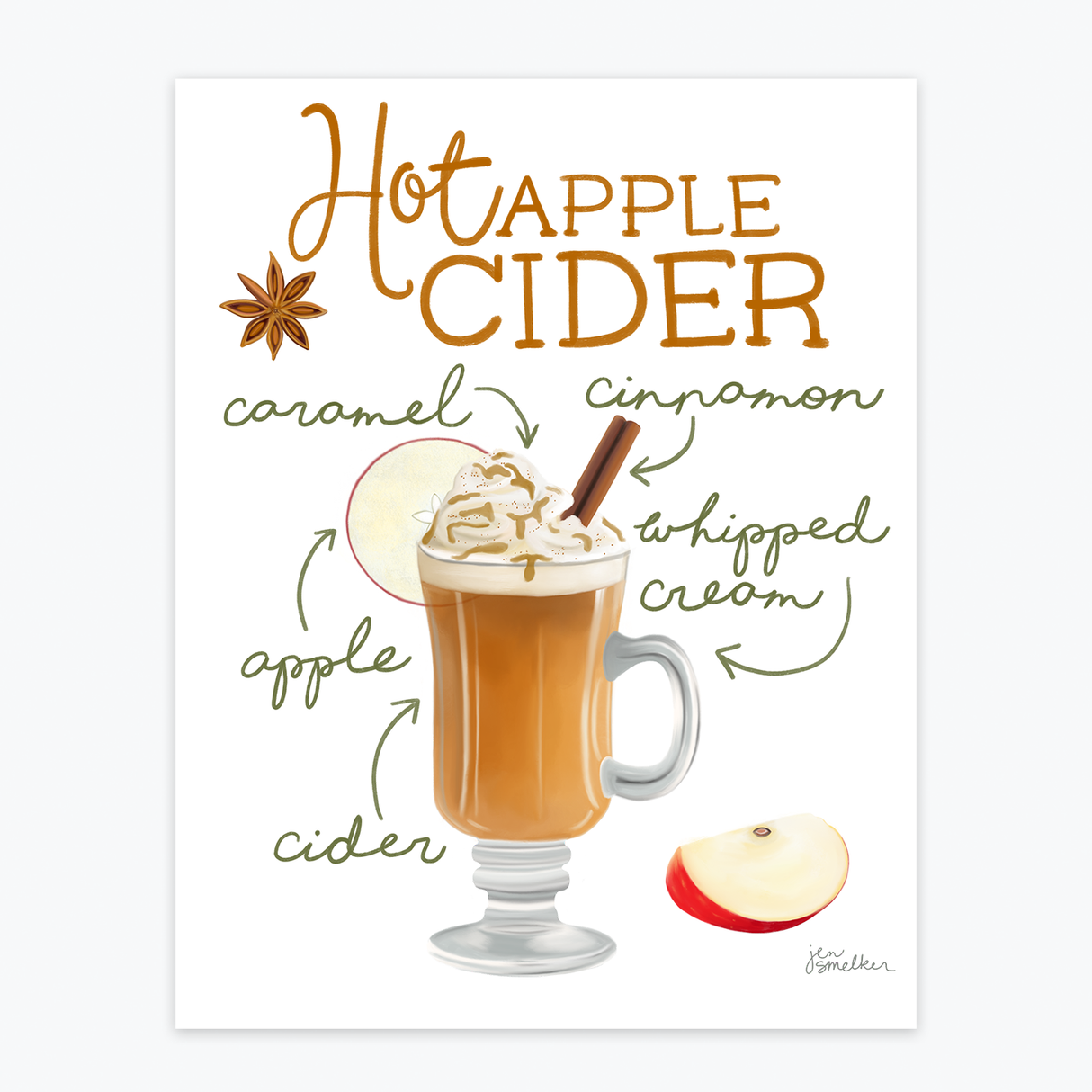 Art Print - Hot Apple Cider