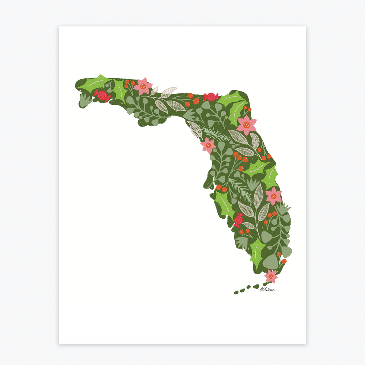Art Print - Florida Christmas