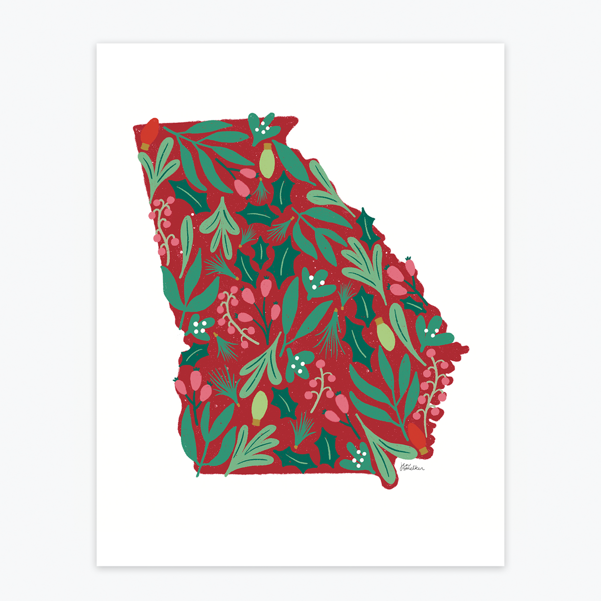 Art Print - Georgia Christmas