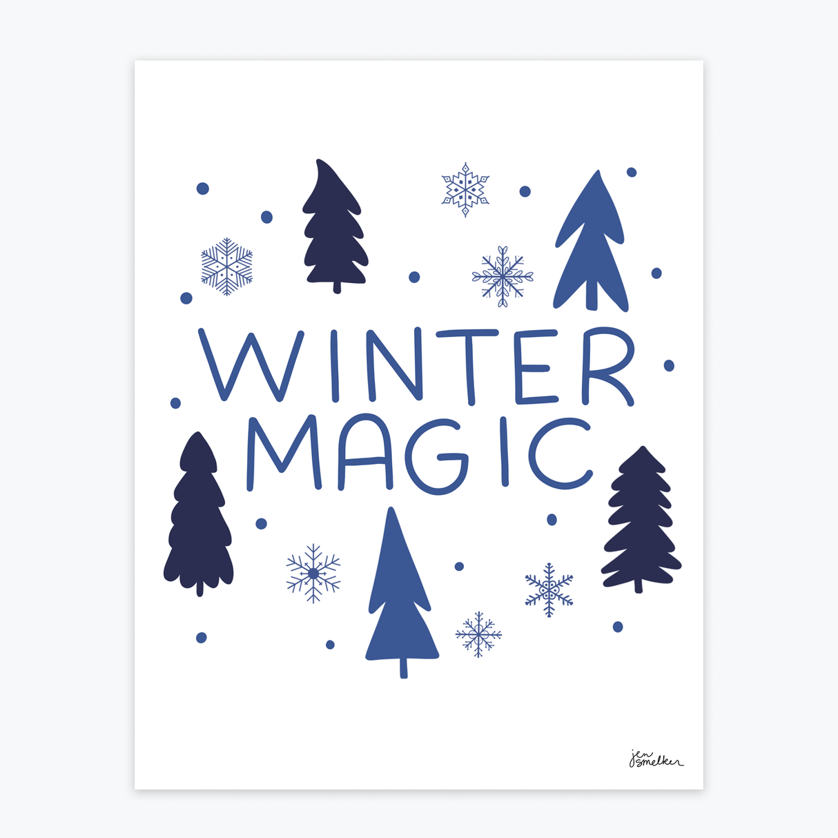 Art Print - Winter Magic Forest