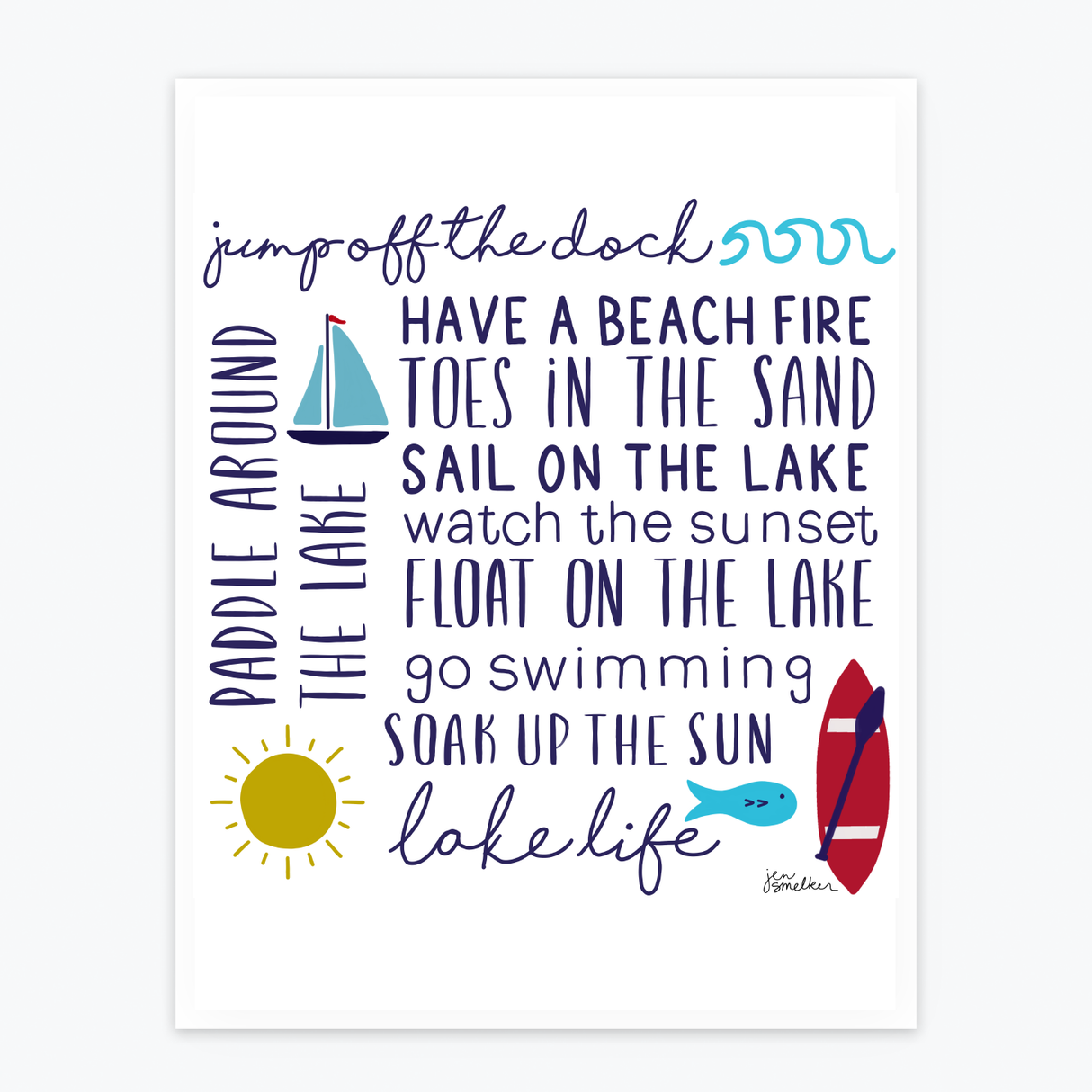Art Print - Lake Life