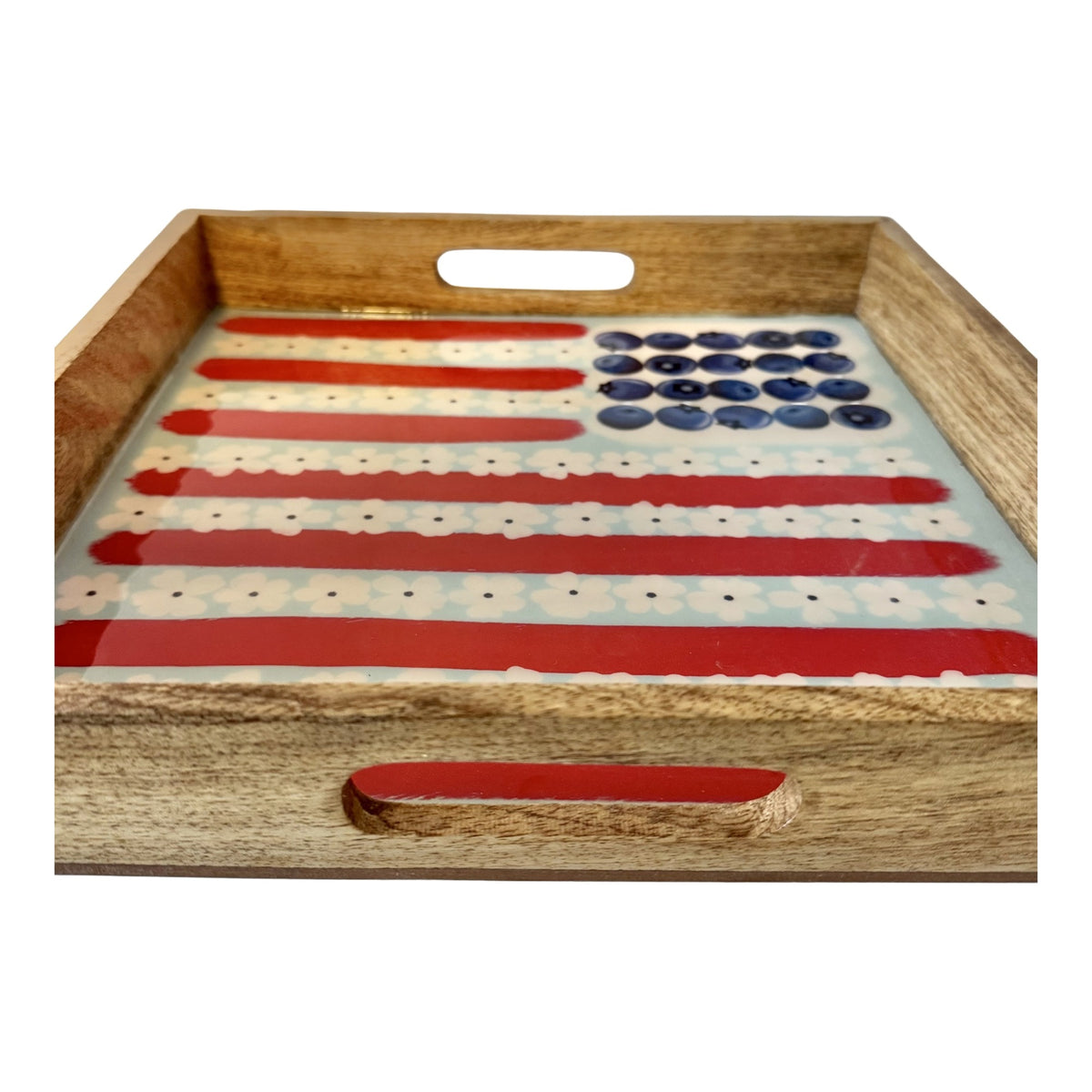 Enameled Fruit Flag Tray