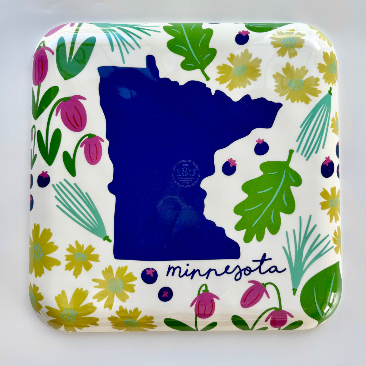 Minnesota States in Bloom - Melamine Tray
