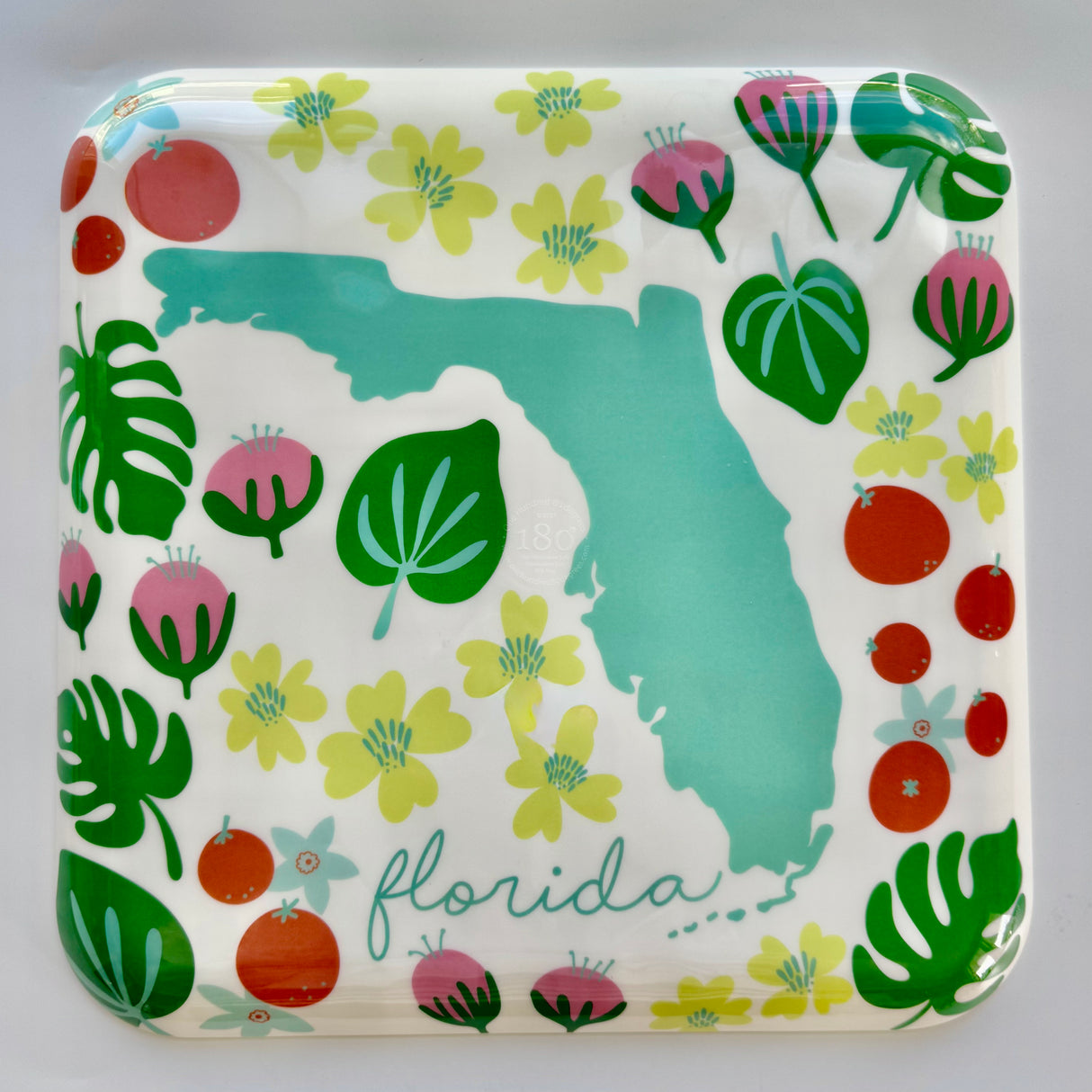 Florida States in Bloom - Melamine Tray