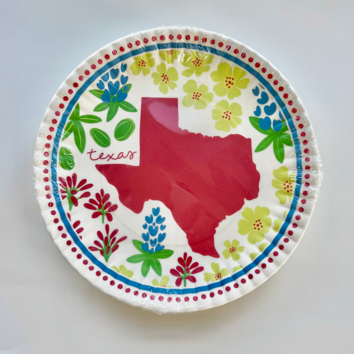 Texas States in Bloom - Set of 4 Melamine Plates