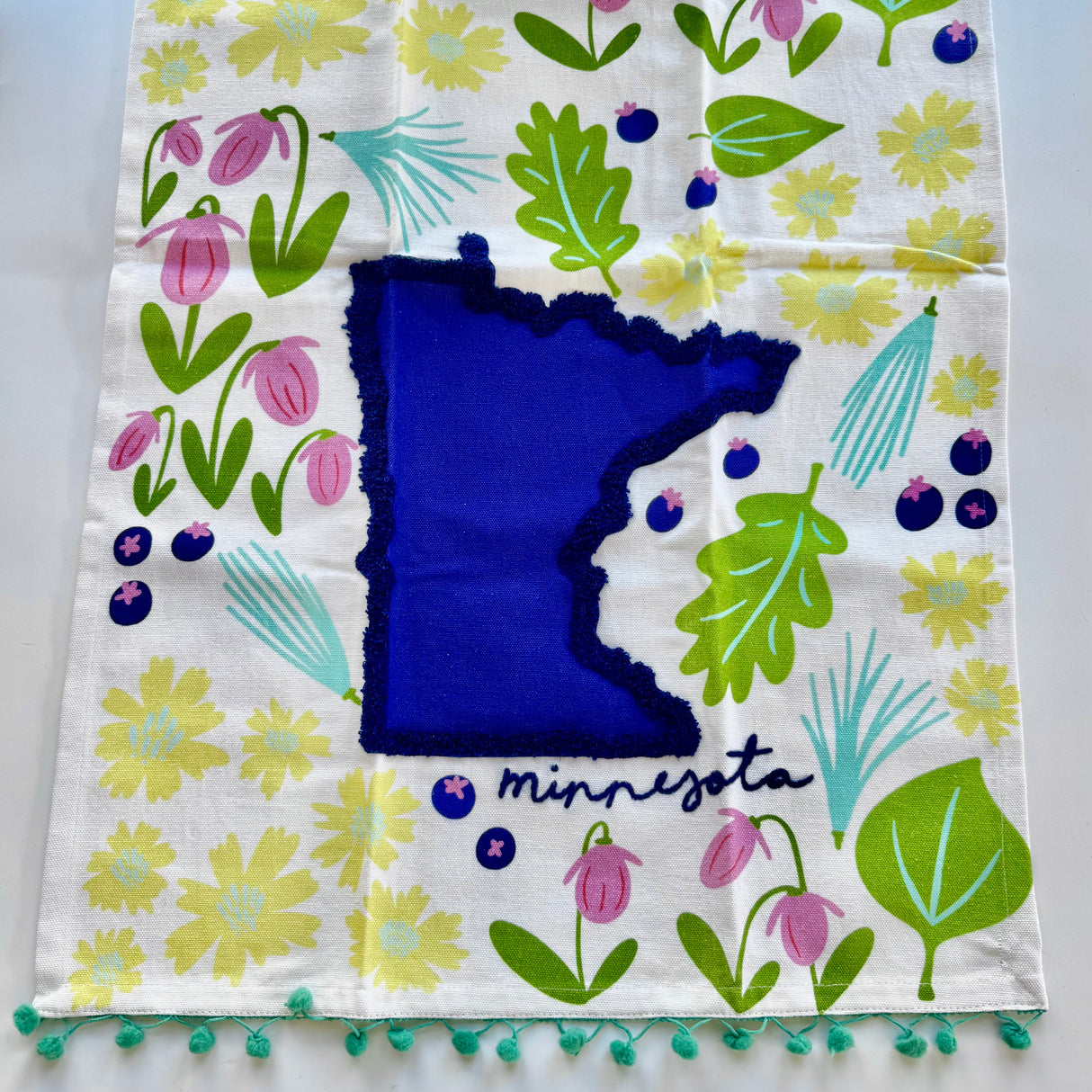 Minnesota States in Bloom - Tea Towel
