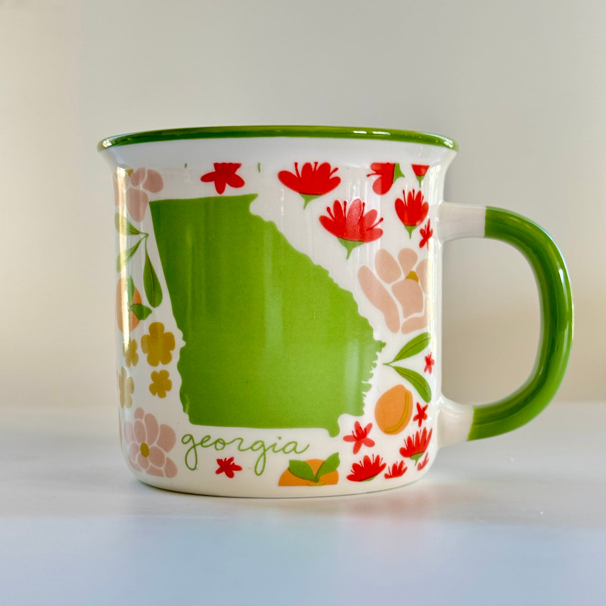 Georgia States in Bloom - Ceramic Mug