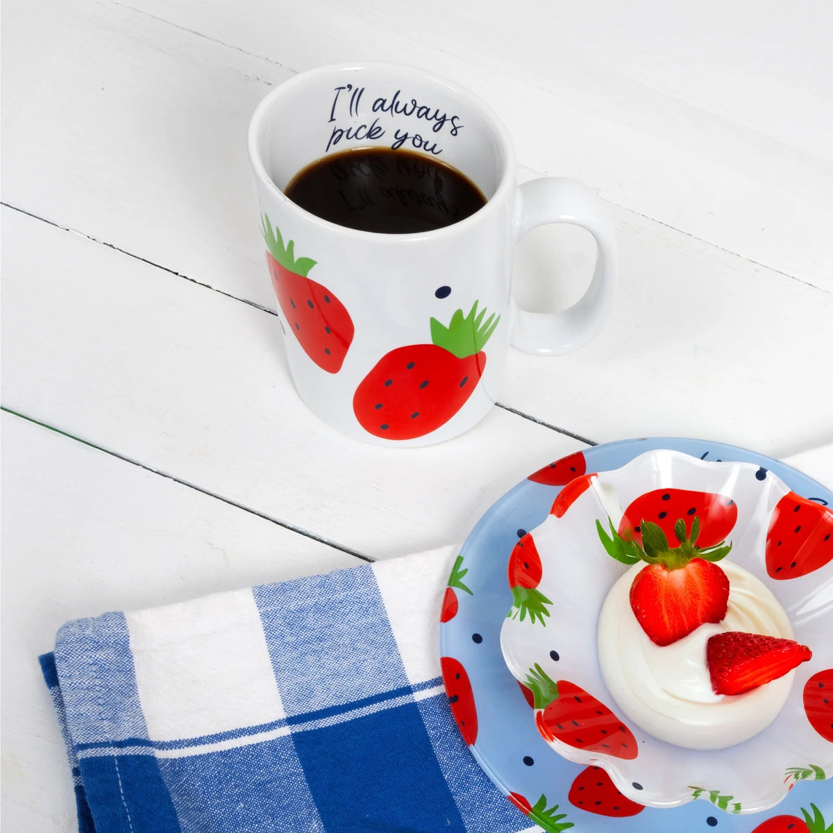 Fruitful Livin' - Strawberries 18 oz Mug