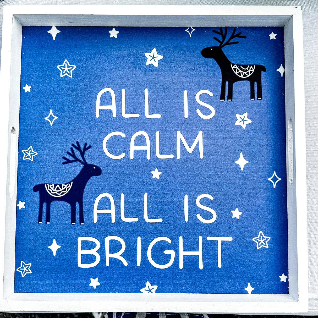 Winter - All is Calm Wood Tray