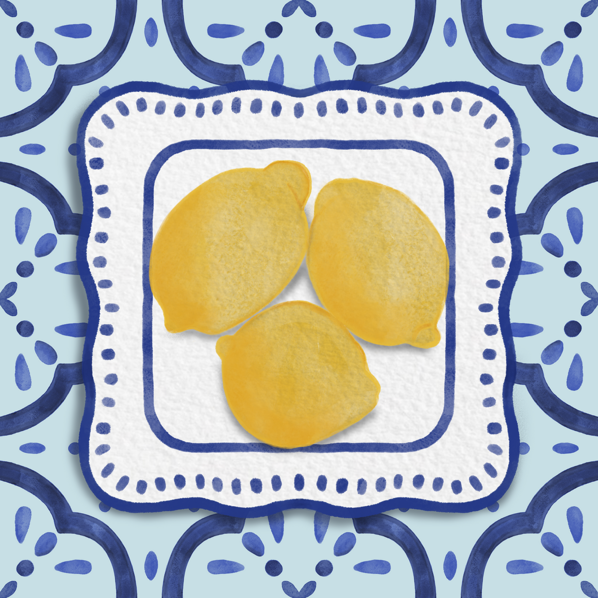 Amalfi Lemon Coasters