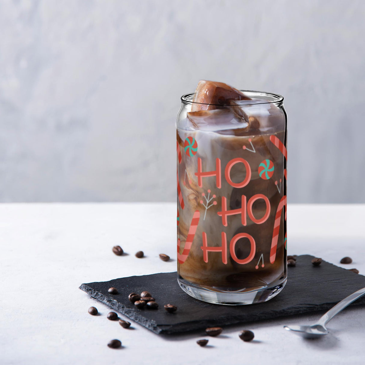 Soda Can Glass - 16 oz Peppermints