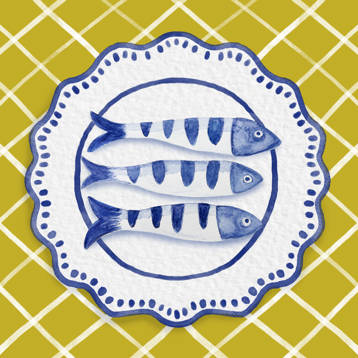 Amalfi Sardine Coasters