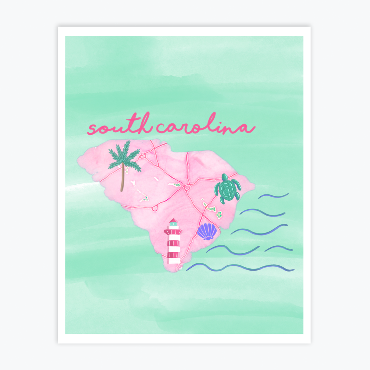 Art Print - South Carolina See America
