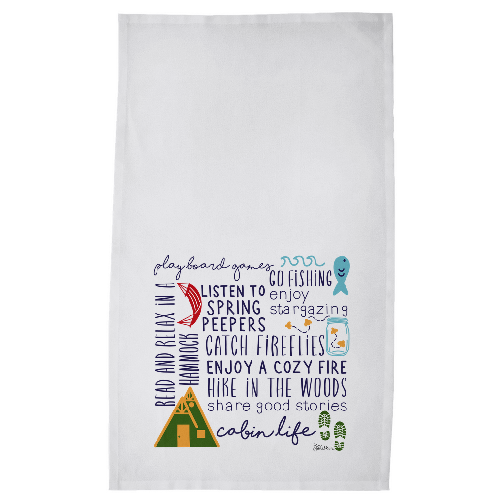 Tea Towel - Cabin Life